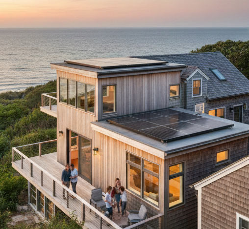 a rendered image illustrating potential addition added to a home.